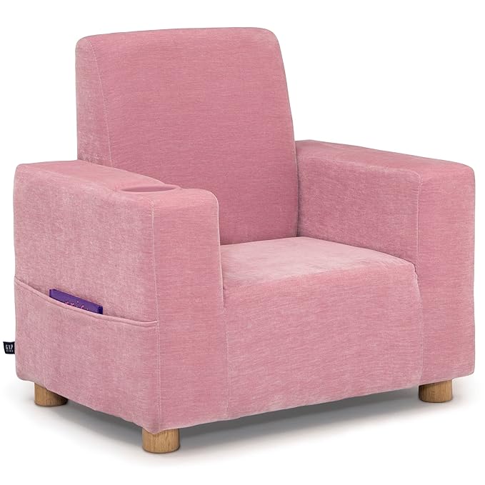 GAP GapKids Upholstered Chair, Blush - LeafyLoom