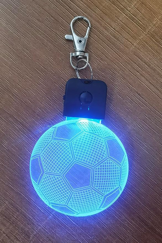 Kids Night Light Soccer 3D Illusion Lamp Soccer Gifts Light Best Gifts for Teen Boys Night Light for Kid Bedroom Room Football Decor with 7 Colors Changing Lights for Birthday, Halloween, Xmas Gift - LeafyLoom