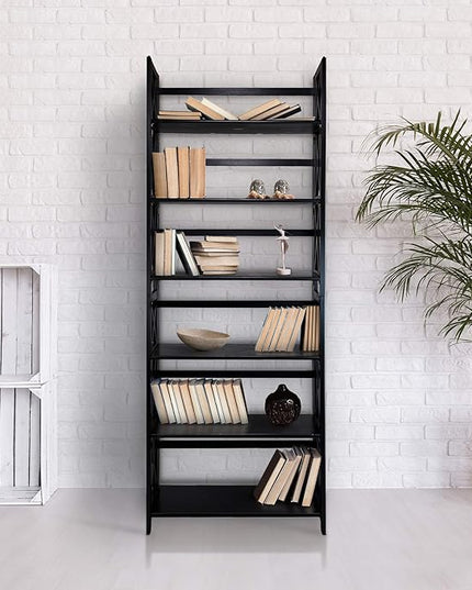 Casual Home Montego 3-Shelf Folding Bookcase, Black (New) - LeafyLoom