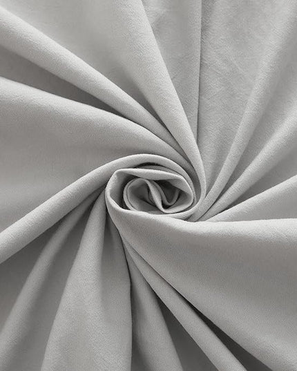 Light Grey Sheets for California King Size Bed,4 Piece Cooling Sheets California King Deep Pocket up to 16 Inch,Solid Bedding Sheets & Pillowcases Set,Wrinkle,Fade,Stain Resistant - 4 Piece - LeafyLoom