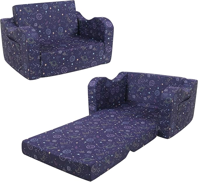 Ulax furniture Toddler Chair, Kids Armchair, Kids Ultra-Soft Snuggle Foam Filled Chair for Boys and Girls - LeafyLoom