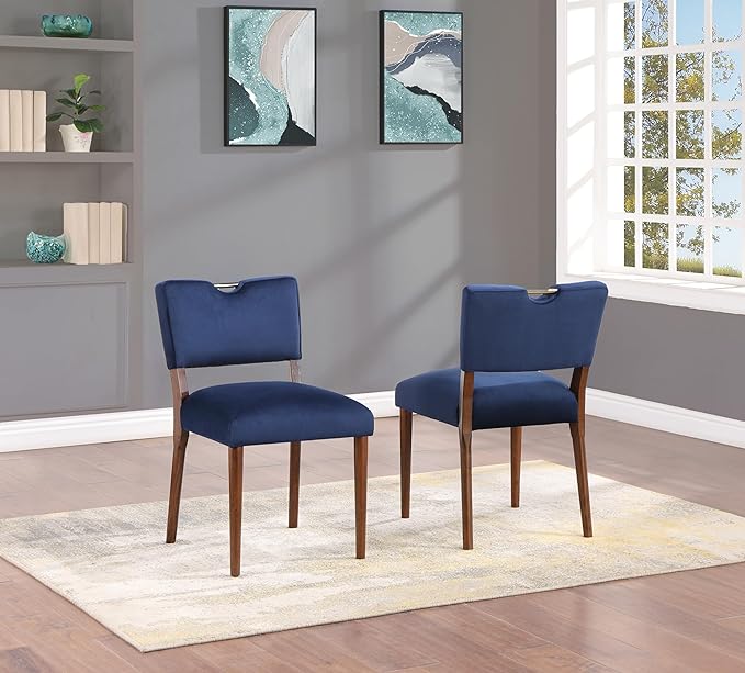 NicBex Haerin-SD-00134-LWJ Dining Chairs, 23"x19"x33", Navy Blue - LeafyLoom