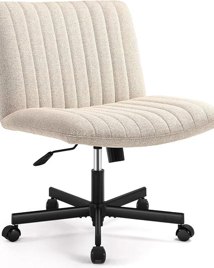 LEAGOO Home Office Desk Chairs Vanity Chair Modern Computer Desk Chair Fabric Desk Chair for Home Office, Bedroom(Mixed color) - LeafyLoom