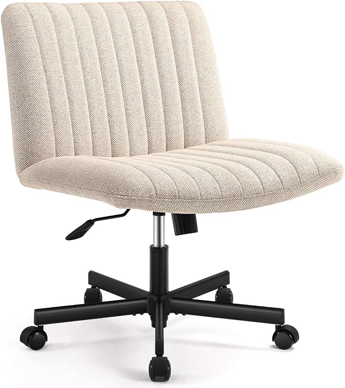 LEAGOO Home Office Desk Chairs Vanity Chair Modern Computer Desk Chair Fabric Desk Chair for Home Office, Bedroom(Mixed color) - LeafyLoom