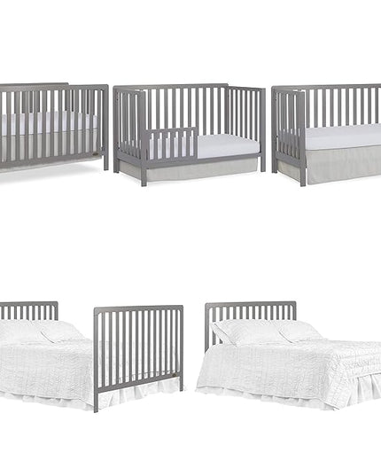 Nursery Essentials Bundle of Dream On Me Ridgefield 5-in-1 Convertible Crib, Dream On Me Ridgefield Changing-Table, with a Dream On Me Honeycomb Orthopedic Firm Fiber Standard Crib Mattress - LeafyLoom