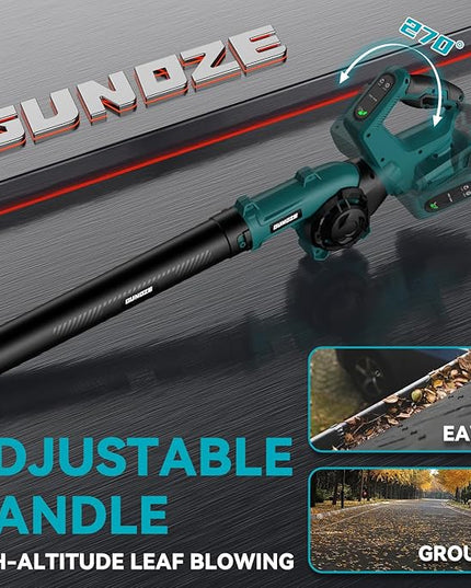 Leaf Blower, Cordless Leaf Blower for Makita 18V Battery, 3 Speed Modes Up to 200MPH, 270° Rotatable Electric Leaf Blower with 4 Blowing Nozzles for Lawn Care and Yard(Battery Not Included) - LeafyLoom