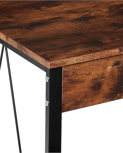 Acme Zaidin Wooden Rectangle Top Writing Desk in Weathered Oak and Black - LeafyLoom