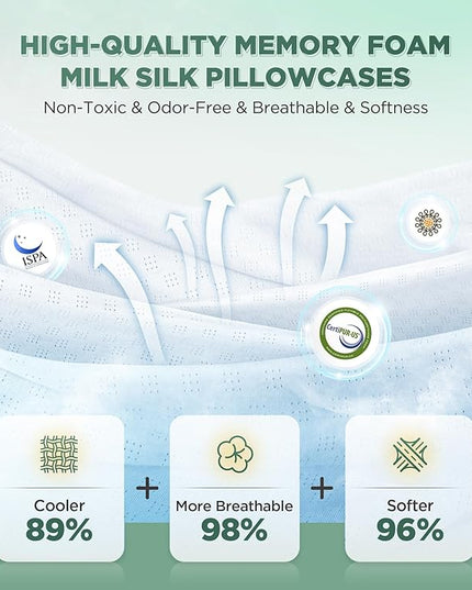 Adjustable Height Cervical Neck Pillow for Pain Relief, Hollow Contour Pillow with Cooling Breathable Pillowcase, Odorless Memory Foam Pillows, Orthopedic Bed Pillow Support Shoulder Side Back Stomach - LeafyLoom