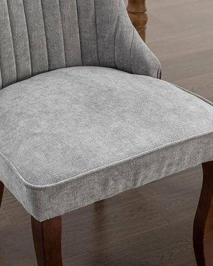 NicBex Haerin-SD-00129-LWJ Dining Chairs, 24.6"x19.7"x37.5", Gray - LeafyLoom