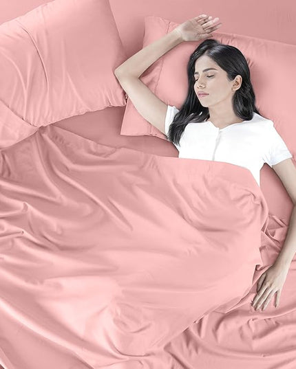 Utopia Bedding Full Bed Sheets Set - 4 Piece Bedding - Brushed Microfiber - Shrinkage and Fade Resistant - Easy Care (Full, Pink) - LeafyLoom