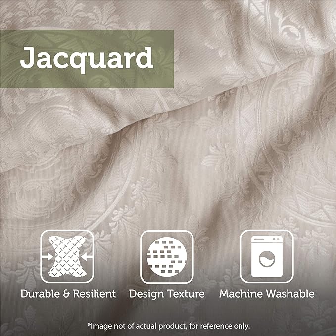 Madison Park Essentials Brystol 24 Piece Room in a Bag Faux Silk Comforter Jacquard Paisley Design Matching Curtains Down Alternative Hypoallergenic All Season Bedding-Set, Queen (90 in x 90 in), Red - LeafyLoom