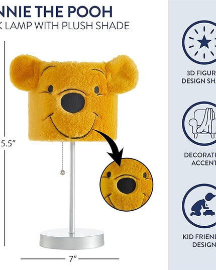 Idea Nuova Disney Winnie The Pooh Figural Plush Shade Table Lamp - LeafyLoom