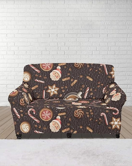 FKELYI Christmas Sofa Slipcover Washable Sofa Couch Cover Comfortable Furniture Protector with Elastic Bottom Stretch Sofa Slipcovers M FKELYI