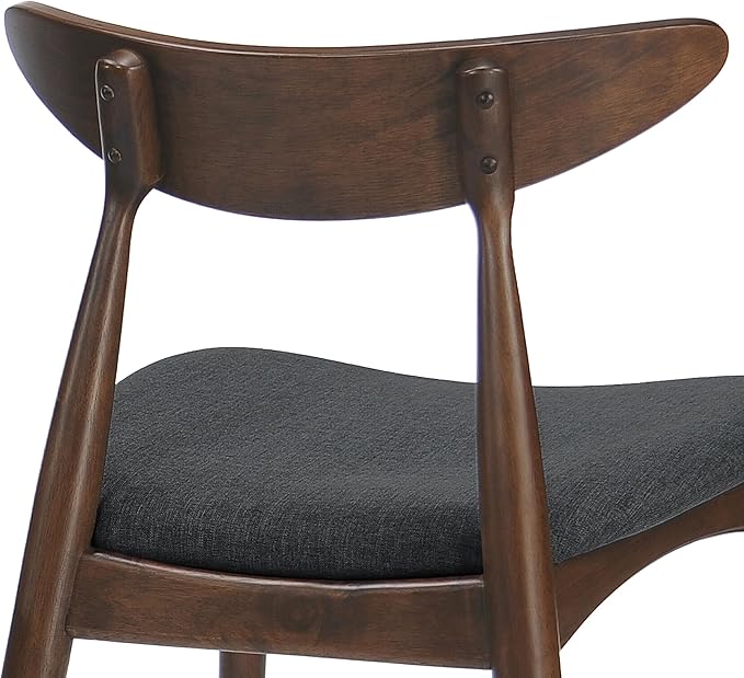 Christopher Knight Home Barron Fabric Dining Chairs, 2-Pcs Set, Charcoal - LeafyLoom