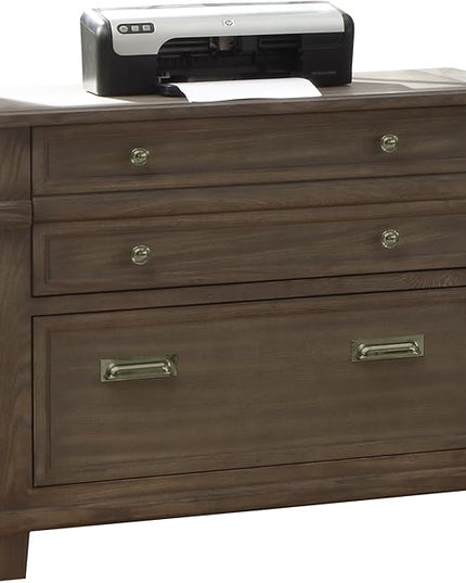 Martin Furniture Lateral File, Weathered Dove - LeafyLoom