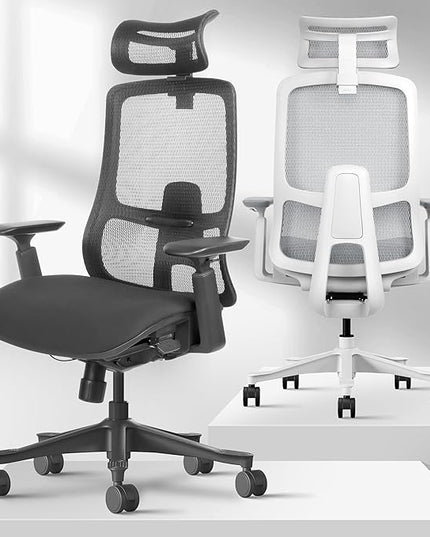 Takumi Ergonomic Office Chair Lumbar Support: Ergonomic Chair, Mesh Office Chair, Ergonomic Desk Chair, Best Desk Chair for Long Hours, Mesh Office Chair for Heavy People - Premium Cushion - LeafyLoom