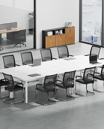 Need Large Computer Desk 70.8 x 31.5 inches Conference Table Large Office Desk Writing Table Workstation for Home Office,White 10FJGSAC3-180WW-ND - LeafyLoom