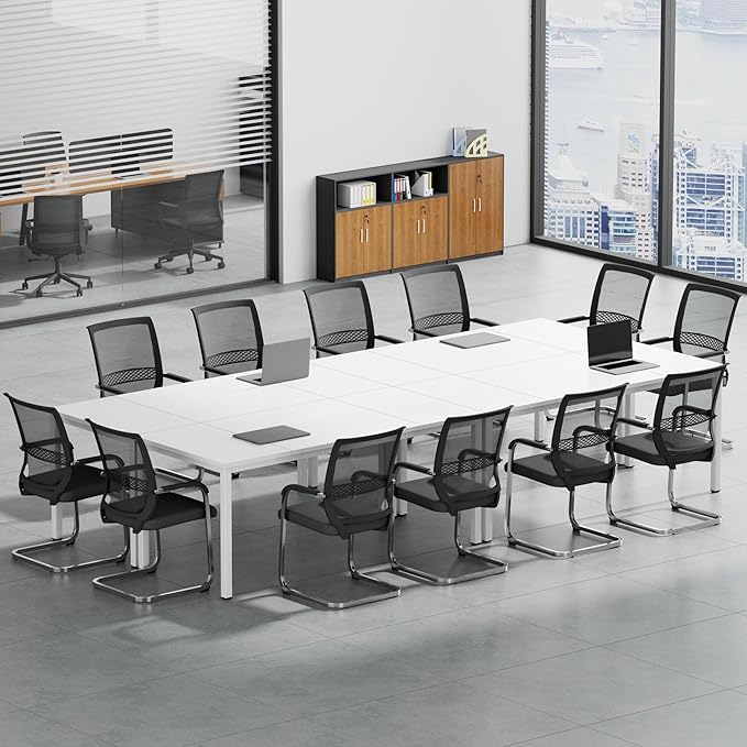 Need Large Computer Desk 70.8 x 31.5 inches Conference Table Large Office Desk Writing Table Workstation for Home Office,White 10FJGSAC3-180WW-ND - LeafyLoom