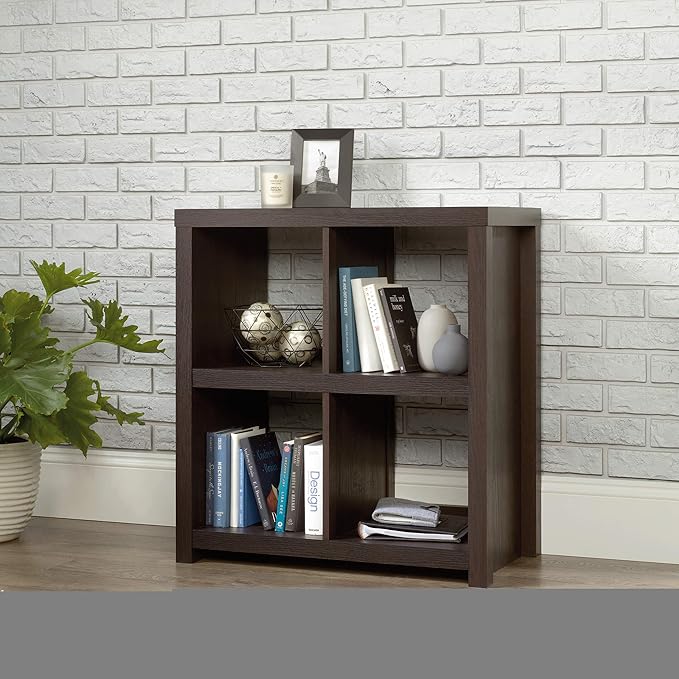 Sauder HomePlus 4-Cube Bookcase, Dakota Oak finish - LeafyLoom