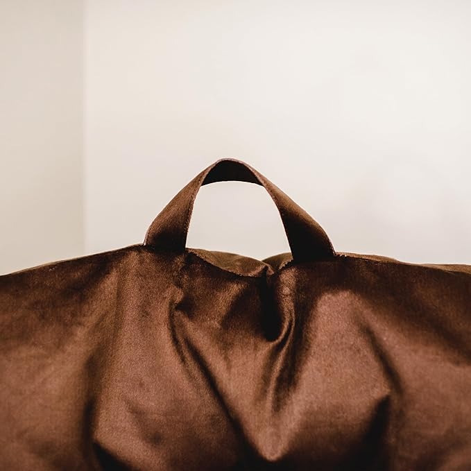 Big Joe Roma Bean Bag Chair, Chocolate Plush, Soft Polyester, 3 feet - LeafyLoom