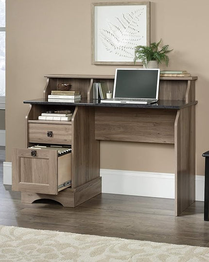 Sauder Graham Hill Desk, Salt Oak finish - LeafyLoom