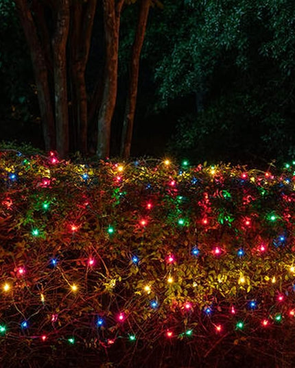 Dazzle Bright Christmas Mini String Lights, 4 Pack Total 64FT 200LED Batter Operated Waterproof Fairy Lights with 8 Modes for Xmas Indoor Outdoor Yard Garden Holiday Decorations (Multi-Colored) DazzleBright