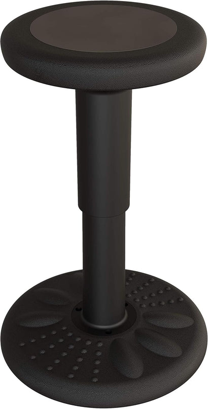 Studico ActiveChairs Adjustable Wobble Stool, Flexible Classroom Seating, Improves Focus, Posture and Helps ADHD/ADD, Sensory Chair, Active Fidget Chairs Adjusts from 16.65" to 23.75" Ages 13-18 Black - LeafyLoom