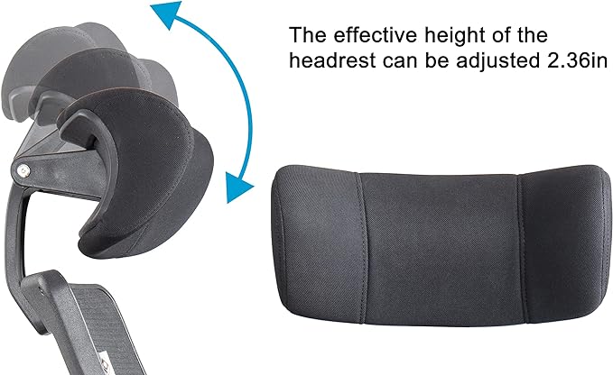 BOLISS 400lbs Ergonomic Mesh Office Chair, High Back Desk Chair - Adjustable Headrest with Flip-Up Arms, Tilt Function, Lumbar Support and Swivel Computer Task Chair-Black - LeafyLoom