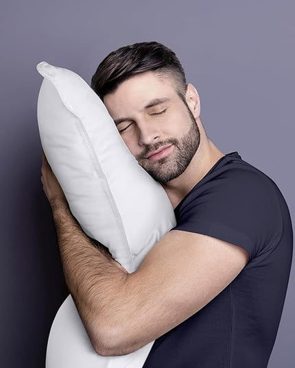 Utopia Bedding Bed Pillows for Sleeping (White), King Size, Set of 6, Hotel Pillows, Cooling Pillows for Side, Back or Stomach Sleepers - LeafyLoom
