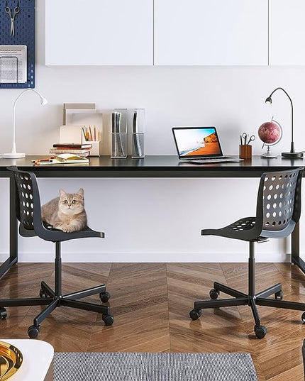 Coleshome 71 Inch Computer Desk, Modern Simple Style Desk for Home Office, Study Student Writing Desk, Black - LeafyLoom