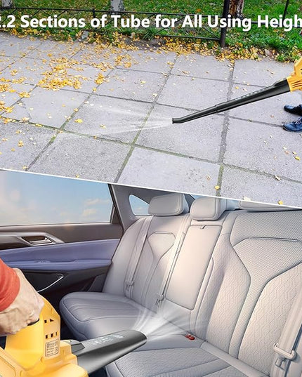 Leaf Blowers Battery Powered: 290CFM 135MPH Leaf Blower Cordless with Battery & Charger for Lawn Care | Patio | Garage - LeafyLoom
