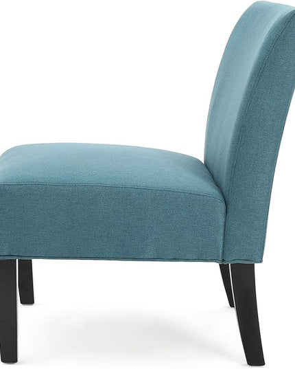 Christopher Knight Home Kassi Fabric Accent Chair, Dark Teal 29. 50”D x 22. 50”W x 32. 00”H - LeafyLoom