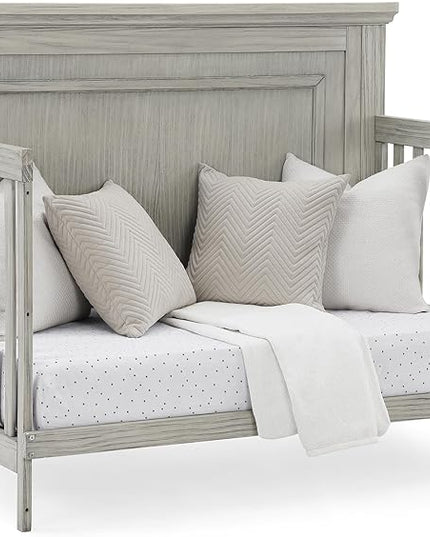 Delta Children Simmons Kids SlumberTime Paloma 4-in-1 Convertible Baby Crib - Greenguard Gold Certified, Rustic Mist - LeafyLoom