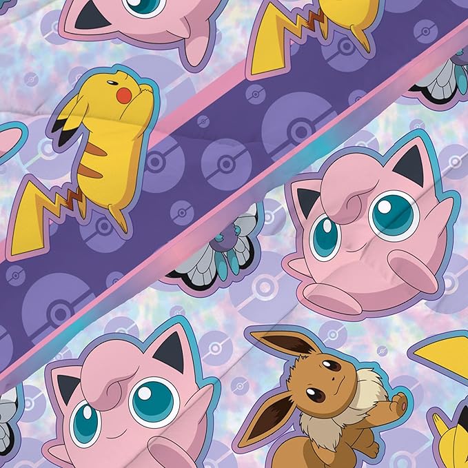 Northwest Pokemon Bed in a Bag Set, Twin, Friendly Battle - LeafyLoom