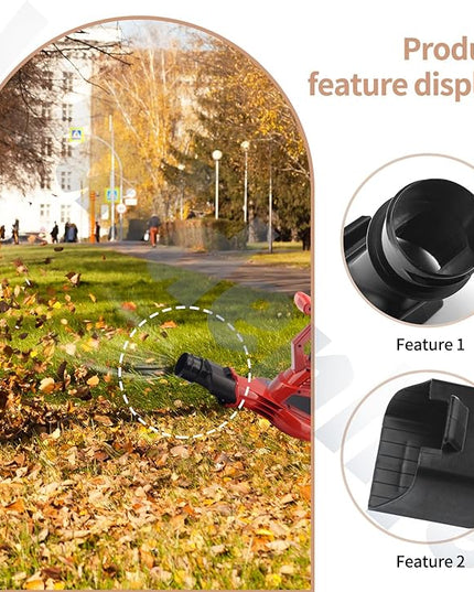 Blower Flat Nozzle Vacuum Tubes, Car Drying Nozzle Compatible with Toro Leaf Blower, Leaf Blower Flat Nozzle for 51619 51502 Leaf Collection Blower Bag - LeafyLoom