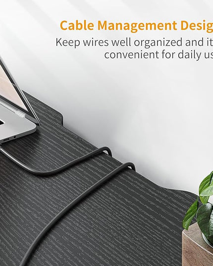 BANTI Computer Desk, 32 inch Home Office Writing Study Desks with Storage Bag, Small PC Table, Modern Simple Style for Space-Saving, Black - LeafyLoom