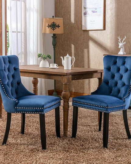 NicBex Haerin-SD-00098-LWJ Dining Chairs, 25.5"x19.7"x37.4", Blue - LeafyLoom