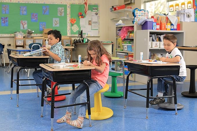 Kore Kids Pre-Teen Wobble Chair - Flexible Seating Stool for Classroom, Home & School, ADD/ADHD - Made in The USA - Age 10-11, Grade 5-6, Purple (18.7in) - LeafyLoom