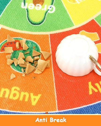 HEBE Kids Play Rug 4ft ABC Alphabet Numbers Shapes Educational Kid Area Rug Washable Baby Crawling Mat Non Slip Kid Play Mat Carpet for Girl Boy Bedroom Playroom - LeafyLoom