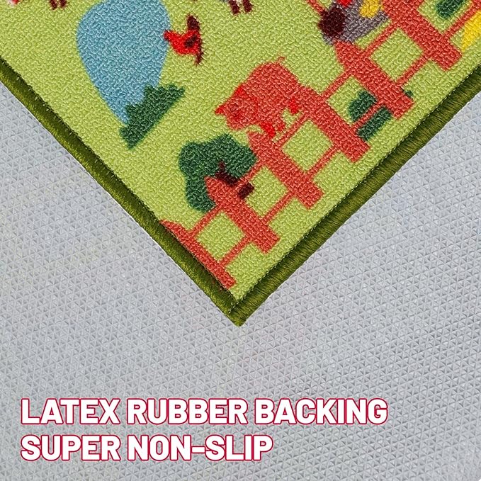 Kids Carpet Playmat Rug 59"x39.4", Car Rug for Kids Cars, Non-Slip Town City Road Map Kids Rug for Playroom Bedroom Boys, Kids Car Mat Road Rug, Track Rug Car Play Rug for Kids (59X39.4 INCH-Pink) - LeafyLoom
