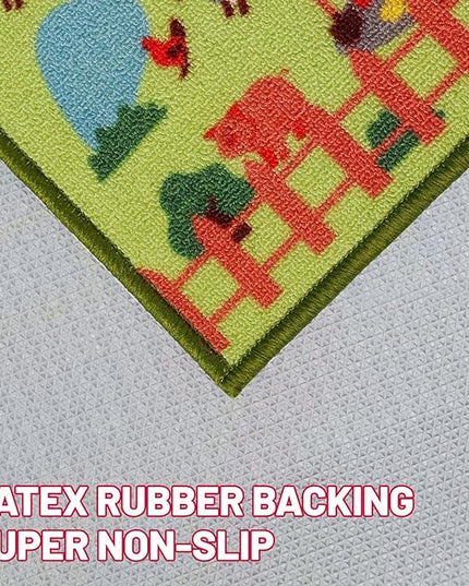 Kids Carpet Playmat Rug 78.7"x59", Car Rug for Kids Cars, Non-Slip Town City Road Map Kids Rug for Playroom Bedroom Boys, Kids Car Mat Road Rug, Track Rug Car Play Rug for Kids (78.7X59 INCH-Pink) - LeafyLoom