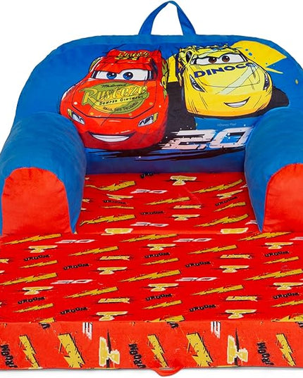 Delta Children Cozee Buddy Flip-Out Kids Chair, Cars - LeafyLoom