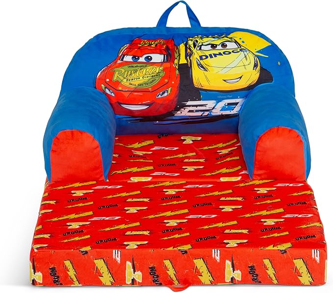 Delta Children Cozee Buddy Flip-Out Kids Chair, Cars - LeafyLoom