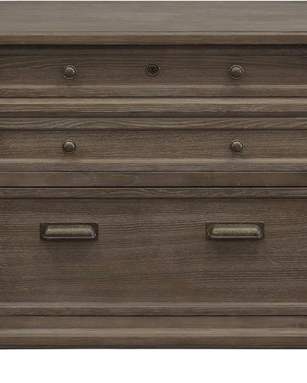 Martin Furniture Lateral File, Weathered Dove - LeafyLoom