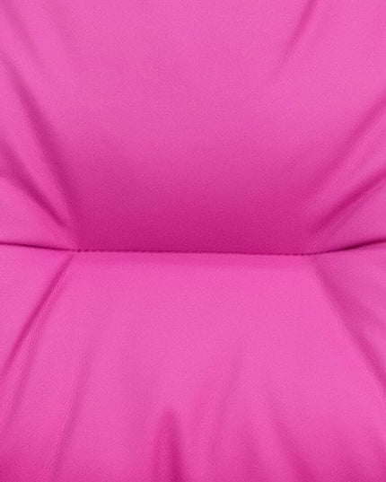 Flash Furniture Chandler Vinyl Kids Recliner with Cup Holder and Safety Recline, Contemporary Reclining Chair for Kids, Supports up to 90 lbs., Hot Pink - LeafyLoom