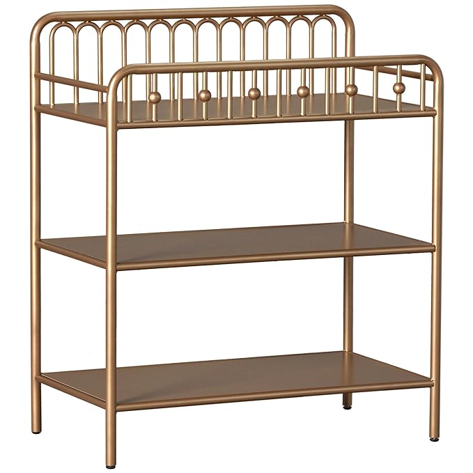 Little Seeds Monarch Hill Ivy Metal Changing Table, Gold - LeafyLoom