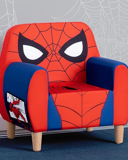 Delta Children Marvel Spider Man Foam Chair for Kids, Red - LeafyLoom