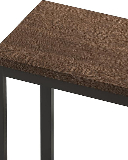 NicBex Kitchen Table Set Dining Room Table Set Modern Design Kitchen Dining Table, Pub Table, Long Dining Table Set with 3 Stools for Kitchen, Apartment, Easy Assembly, Dark Brown - LeafyLoom