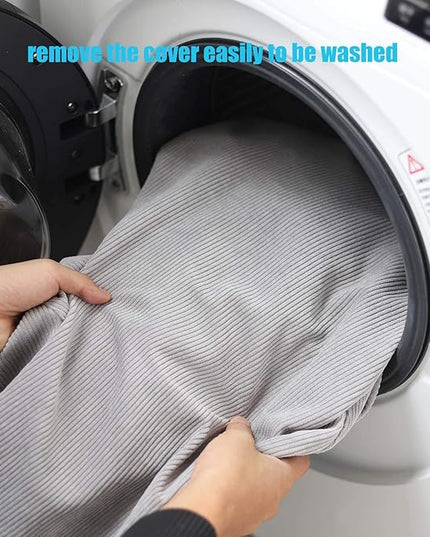 Stuffed Animal Storage Bean Bag Chair Cover (No Filler) Washable Ultra Soft Corduroy Bean Bag Cover for Organizing Plush Toys or Textile, Sack Bean Bag for Adults, Teens - LeafyLoom