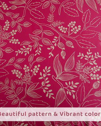 QSH Floral Queen Size Sheet Sets - 100% Egyptian Cotton Sheets Elegant Red Flower Pattern Botanical Printed Bedding Sheets Queen Size Bed Extra Soft and Breathable 4pcs Deep Pockets Bed Sheets - LeafyLoom